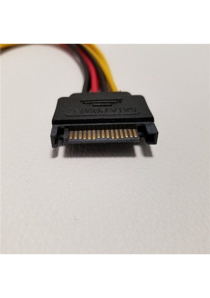 15PIN Sata 2 Çift 4pin Ide Molex Güç Kablosu Y Splitter Kablo Kablosu 18AWG Tel 20 cm (Yurt Dışından) modelleri