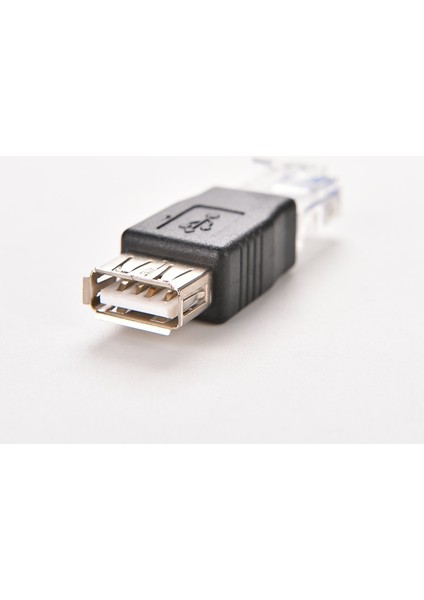 Dönüştürücü Fiş Pc Kristal Kafa RJ45 Erkek USB 2.0 Af A Dişi Adaptör Konnektörü Dizüstü Lan Ağ Kablosu Ethernet Dönüştürücü (Yurt Dışından)