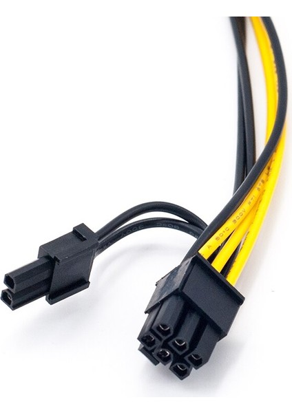 12V Eps Cpu 6 Pinli Çift Pcıe Pcı-E 8pin + 8(6 2) Pin Pcı Express Adaptörü Grafik Kartı Güç Uzatma Şerit Kablosu 20 cm (Yurt Dışından)