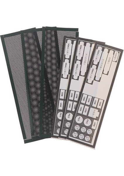 3 Adet 17*5 cm Pvc Toz Filtresi Evrensel Dıy Kalkan Arka Plaka Bilgisayar Kasası I/o (Yurt Dışından)