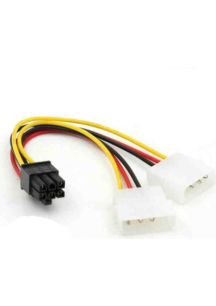 18 cm 1 Pc Atx Ide Molex Güç Çift 4 Ila 6-Pin Pcı Express Pcıe Ekran Kartı Adaptör Kablosu Konektörü Bilgisayar Aksesuarları (Yurt Dışından)