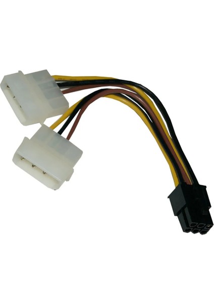 18 cm 1 Pc Atx Ide Molex Güç Çift 4 Ila 6-Pin Pcı Express Pcıe Ekran Kartı Adaptör Kablosu Konektörü Bilgisayar Aksesuarları (Yurt Dışından)