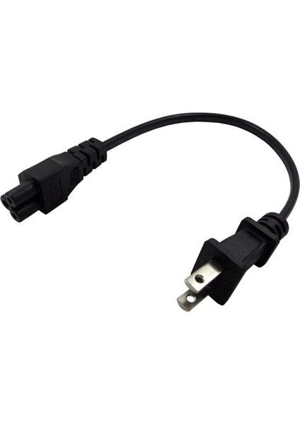 Pin Jp Abd Tak 2 Kutuplu Iec 60320 C5 3 Prong Ac Güç Kablosu Kısa Dizüstü Taşınabilir Kablo 20 cm (Yurt Dışından)