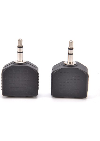 2 Adet Ses 3.5mm Jack Erkek Çift Aux Kadın Kulaklık Y Splitter Adapte Mikrofon Ses Y Splitter Kablosu Kulaklık Pc Adaptörü (Yurt Dışından)
