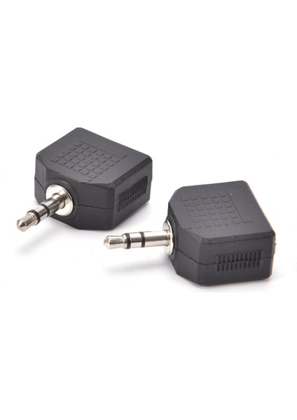 2 Adet Ses 3.5mm Jack Erkek Çift Aux Kadın Kulaklık Y Splitter Adapte Mikrofon Ses Y Splitter Kablosu Kulaklık Pc Adaptörü (Yurt Dışından)