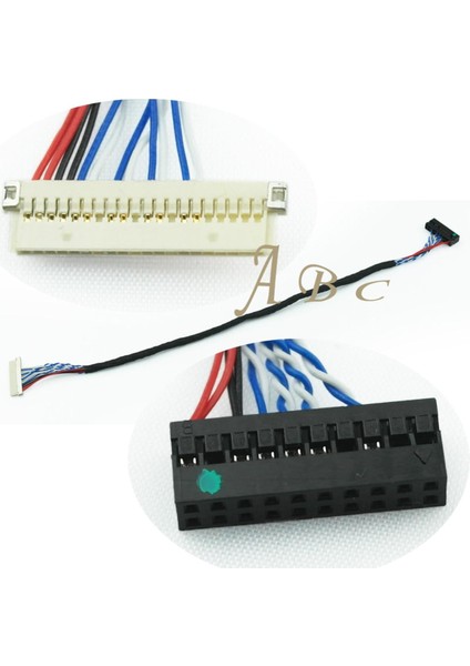 Yeni 250MM Hrs 1.0mm Pitch DF19-20P-S6 1ch 6-Bit Sinyal S6 DF19 20 Pin Lvds Kablosu 12.1 Için (Yurt Dışından)