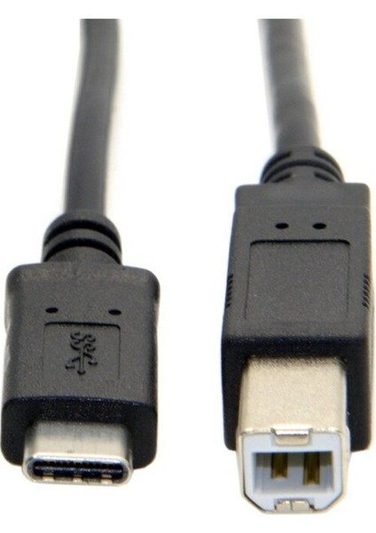 Tip-C - Tip B Usb-C USB 3.1 Tip C Erkek Konnektör - USB 2.0 B Tipi Erkek Veri Kablosu, Cep Telefonu ve Macbook ve Dizüstü Bilgisayar Için 1 M/3ft (Yurt Dışından)
