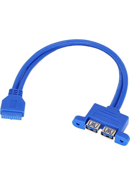 Great-Q Çift USB 3.0 Arka Panel Genişletme Braketi - 20 Pinli Başlık Kablosu Anakart 30 cm (Yurt Dışından) modelleri