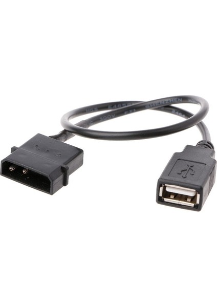 30CM Pc Dahili 5V 2-Pin Ide Molex'ten USB 2.0 Tip A Dişi Güç Adaptörü Kablosu Yüksek Kaliteli Plastik + Metal Noenname_null (Yurt Dışından)