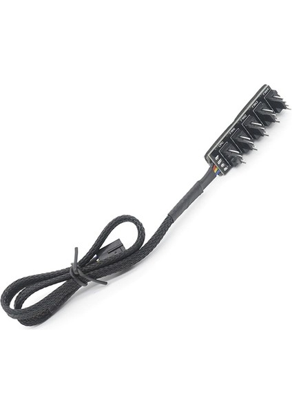 Ila 5 4-Pin Pwm Fan Hub Splitter Adaptörü Cpu Soğutucu Fan Pc Kasa Şasi Soğutma Fanı Kollu Güç Kablosu (Yurt Dışından)