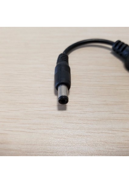 Dc 2.1mm x 5.5mm Adaptör USB Tip A Dönüştürücü Veri Uzatma Kablosu Erkek - Kadın Siyah 10CM (Yurt Dışından)