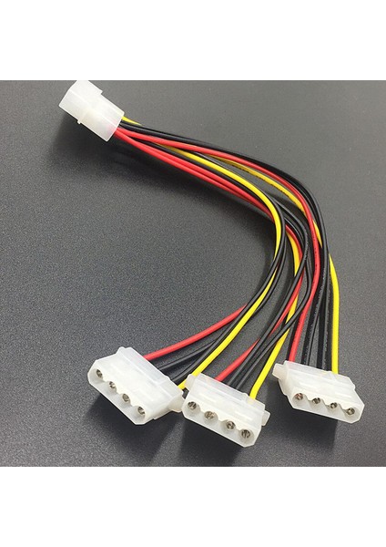 Angitu 2 Adet/grup 4pin Lp4 Molex/ıde Erkek 3x Kadın Splitter Güç Uzatma Kablosu Molex D Tipi Splitter Kabloları (Yurt Dışından)