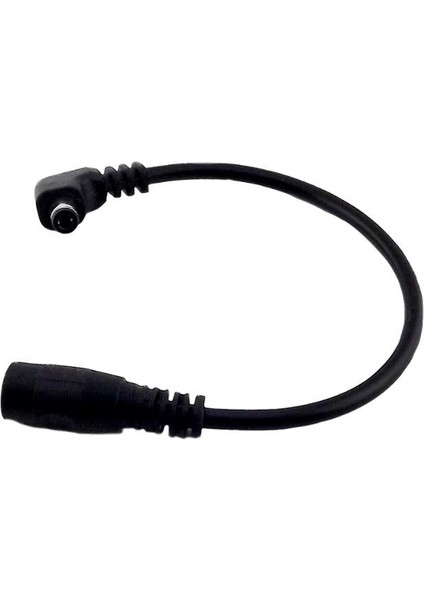 2x Dc Güç 5.5mm x 2.5mm Erkek Fiş Sağ Açı 5.5x2.1mm Dişi Adaptör Konnektör Kablosu 20 cm (Yurt Dışından)