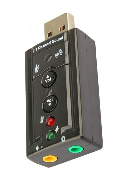 Sıcak Satış USB 2.0 Ila 3.5mm Ses Mikrofon Hoparlör Bağlantı Noktası Adaptörü 7.1 Kanal Ses Parçası (Yurt Dışından)