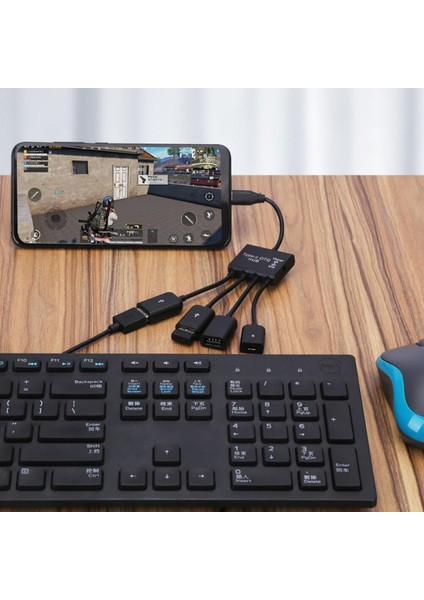 USB Adaptörü Otg Kablosu USB C 3.0 2.0 Erkek USB Mikro Dişi Adaptör Samsung Xiaomi Huawei Için USB Hub (Yurt Dışından)