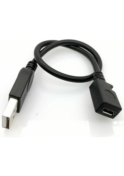 20 cm USB Adaptörü Mikro USB Dişi USB 2.0 A Erkek Konnektör Dönüştürücü Adaptör (Yurt Dışından)