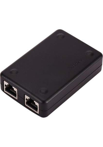 2 Port RJ45 Ağ Anahtarı Kutusu Çift 2 Yollu Bağlantı Noktası Hub Ethernet Paylaşım Adaptörü Switcher Bilgisayar Pc Malzemeleri Için (Yurt Dışından)
