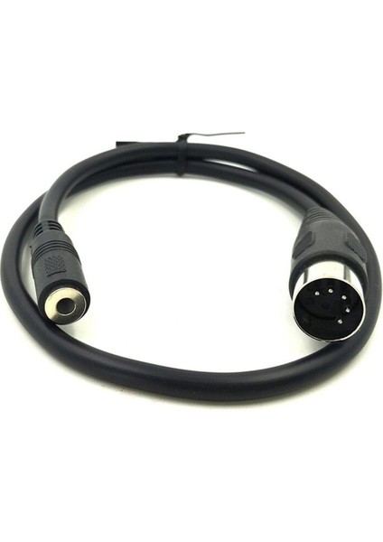 Dın 3.5mm Kablo 5 Pin Dın Fiş Erkek 3.5 mm Kadın Smartphone Aux Kulaklık Stereo Jak Adaptörü Giriş Kablosu 1.5 M (Yurt Dışından)