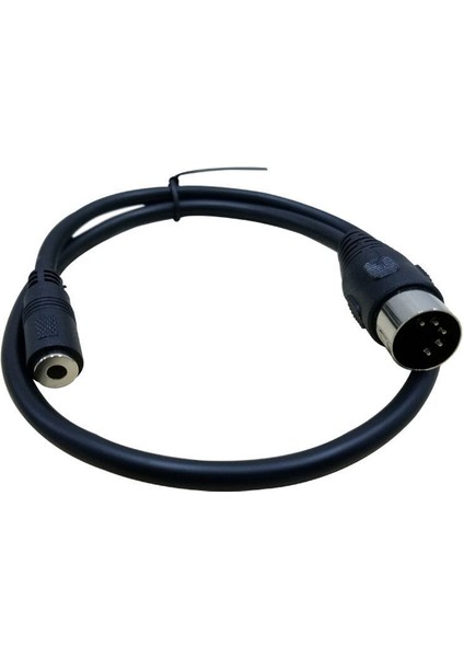 Dın 3.5mm Kablo 5 Pin Dın Fiş Erkek 3.5 mm Kadın Smartphone Aux Kulaklık Stereo Jak Adaptörü Giriş Kablosu 1.5 M (Yurt Dışından)
