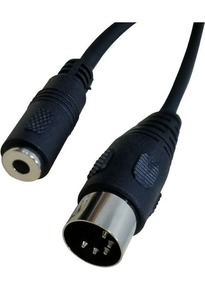 Dın 3.5mm Kablo 5 Pin Dın Fiş Erkek 3.5 mm Kadın Smartphone Aux Kulaklık Stereo Jak Adaptörü Giriş Kablosu 1.5 M (Yurt Dışından)