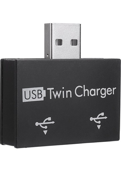 Taşınabilir USB Hub - 2 Bağlantı Noktalı Şarj Cihazı Hub Adaptörü Mini USB 2.0 Erkek - Çift Dişi Şarj Splitter Hub Dönüştürücü Pc Dizüstü Bilgisayar Için (Yurt Dışından)
