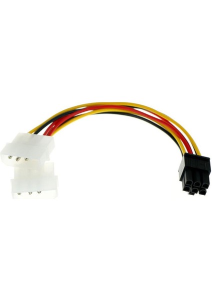 4 Pin Molex 6 Pin Pcı-E Atx Psu Güç Adaptörü Grafik Ekran Kartı Dönüştürücü Kablo Hattı Adaptörü Güç Kabloları 2 Adet (Yurt Dışından)