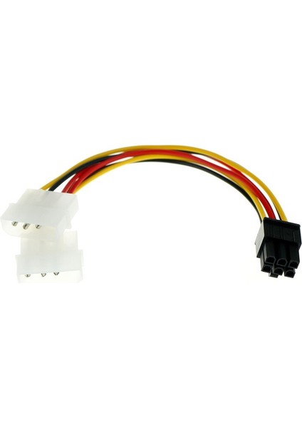 4 Pin Molex 6 Pin Pcı-E Atx Psu Güç Adaptörü Grafik Ekran Kartı Dönüştürücü Kablo Hattı Adaptörü Güç Kabloları 2 Adet (Yurt Dışından)