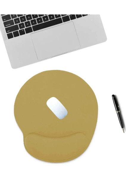 Bilek Destekli Jelli Mouse Pad Oval Kaydrmaz Taban Oyun Ofis Fare Altlığı Ergonomik Kaymaz Mouse Pad