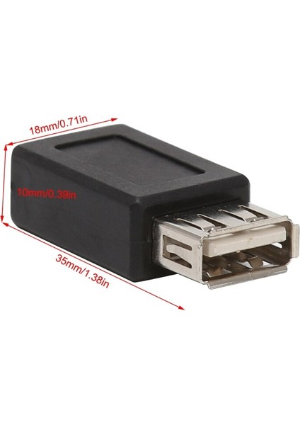 2 Adet/takım USB 2.0 Tip A Dişi - Mikro USB Tip B 5pin Dişi Dönüştürücü Adaptör (Yurt Dışından)