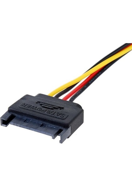 15 Pin Sata Erkek - 4 Pin Molex Dişi Ide HDD Güç Sabit Sürücü Kablosu (Yurt Dışından)