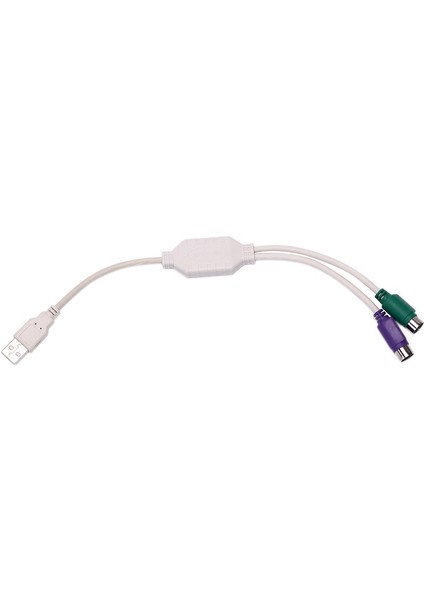 USB Erkek - Çift Ps/2 Ps2 Dişi Kablo Fare Klavye Adaptörü Dönüştürücü (Yurt Dışından)