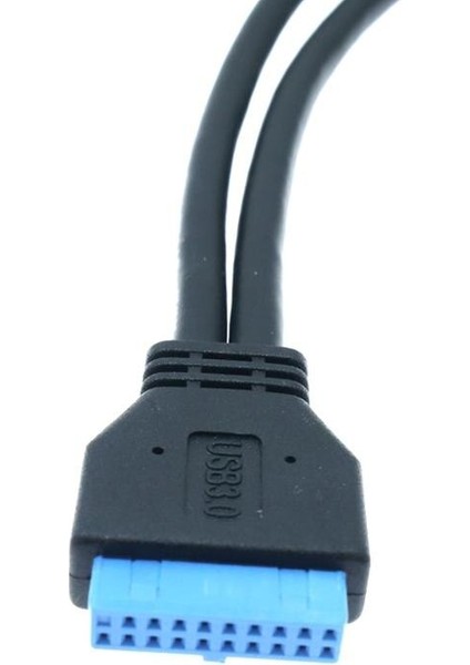 Anakart USB 3.0 20PIN Erkek Çift USB 3.0 Dişi Kablo Pc Bilgisayar Kasası 2 Port Usb3.0 Anakart 20PIN Başlık Adaptörü (Yurt Dışından)