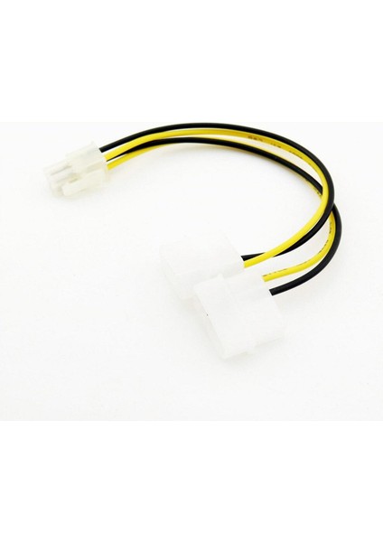Adet Atx 4 Pin Dişi 12 V Cpu Psu Çift 4 Pin Erkek Molex Dahili Pc Güç Adaptörü Bağlantı Kablosu 18 cm (Yurt Dışından)