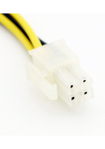 Adet Atx 4 Pin Dişi 12 V Cpu Psu Çift 4 Pin Erkek Molex Dahili Pc Güç Adaptörü Bağlantı Kablosu 18 cm (Yurt Dışından)
