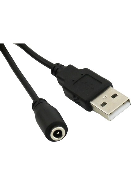 1x USB 2.0 A Erkek Fiş Dc Güç 3.5mm x 1.1mm Dişi Jack Sarmal Spiral Adaptör Bağlantı Kablosu (Yurt Dışından)