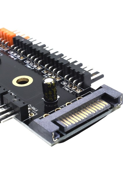 Tıshrıc 1 Ila 10 4pin Fan Hub Splitter Pc Pwm Kablo 12 V Molex Sata Güç Kaynağı Soğutucu Soğutma Adaptörü Pc Bilgisayar Madencilik (Yurt Dışından)