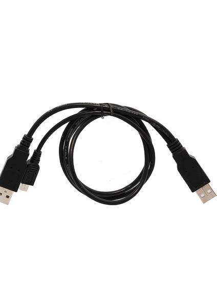 Çift USB 2.0 Tip A'dan USB Mini 5 Pimli Tip B X1 Y Veri ve Güç Kablosu DU55 (Yurt Dışından)