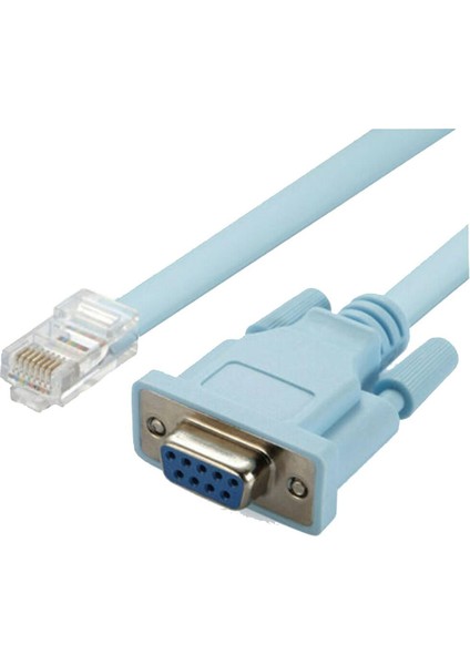 1.8 M/3 M Db9 Seri RS232 - RJ45 Ethernet Lan Cisco Konsol Yönlendirici Anahtarı Hat Kablosu (Yurt Dışından)