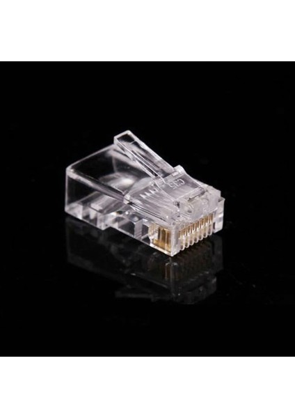 100 Adet RJ45 Kafa Pc Ethernet Kablosu Ağ Konektörü Altın Korumalı Şeffaf Modüler Aksesuarlar Fiş 8P8C (Yurt Dışından) indirimleri