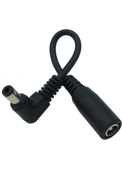 10CM Dc Priz Kablosu 5.5*2.1mm Erkek 90 Derece Sağ Açı 5.5x2.1mm Dişi Adaptör Uzatma Kablosu Kablosu Güvenlik Kamerası (Yurt Dışından)