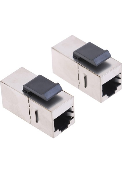 1 Adet RJ45 Keystone Cat6 Korumalı Modüler Çoğaltıcı Ftp Çinko Alaşım Modülü Jak Konnektörü Ethernet Lan Ağ Uzatma Kablosu Adaptörü (Yurt Dışından)