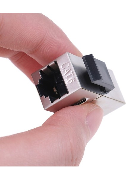1 Adet RJ45 Keystone Cat6 Korumalı Modüler Çoğaltıcı Ftp Çinko Alaşım Modülü Jak Konnektörü Ethernet Lan Ağ Uzatma Kablosu Adaptörü (Yurt Dışından)