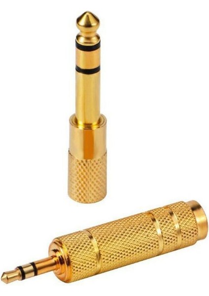2 Adet/takım 3.5mm 6.5mm 6.35MM Erkek Kadın Ses Adaptörü 6.5 6.35 Fiş 3.5 Jack Stereo Aux Dönüştürücü (Yurt Dışından)