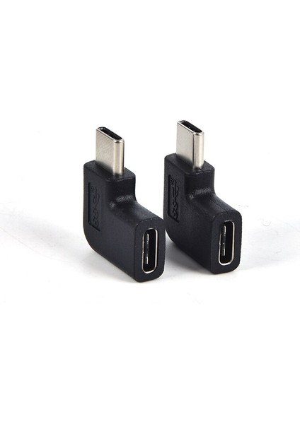 Akıllı Telefon Için 90 Derece Sağ Açı USB 3.1 Tip C Erkek - Dişi Usb-C Dönüştürücü Adaptör (Yurt Dışından)
