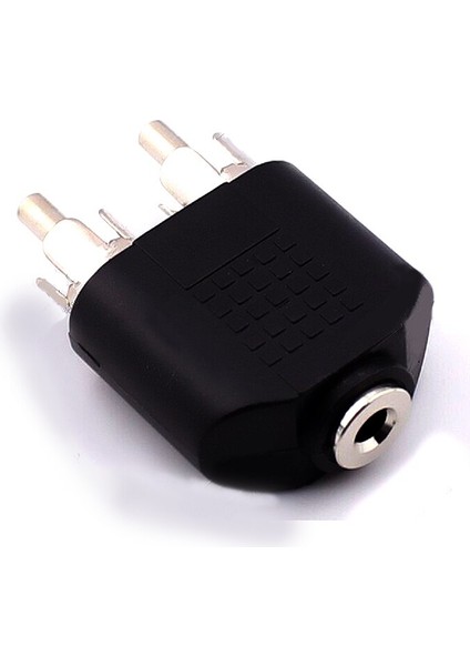 1 Adet Çift Rca 3.5mm Jak Adaptörü Lotus Kafa 3.5mm Dişi Rca Erkek Ses Konektörü Adaptörleri (Yurt Dışından)