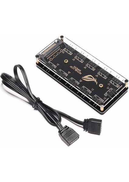 10 Port Rgb Fan Hub Pc Bilgisayar Masaüstü 5 V 3pın Argb Uzatma Splitter Sata Güç Adaptörü Gigabyte Msı Asus (Yurt Dışından)