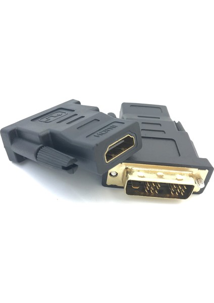HDMI - DVI Adaptörü DVI 18 + 1 Erkek - HDMI 19P Tip A Dişi Adaptör Dvı-D - HDMI Dijital Görsel Ara Bağlantı Hdtv (Yurt Dışından)