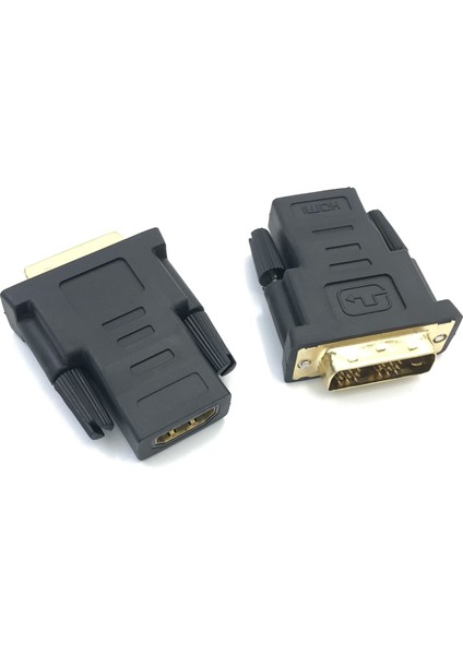 HDMI - DVI Adaptörü DVI 18 + 1 Erkek - HDMI 19P Tip A Dişi Adaptör Dvı-D - HDMI Dijital Görsel Ara Bağlantı Hdtv (Yurt Dışından)