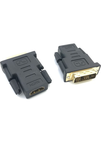 HDMI - DVI Adaptörü DVI 18 + 1 Erkek - HDMI 19P Tip A Dişi Adaptör Dvı-D - HDMI Dijital Görsel Ara Bağlantı Hdtv (Yurt Dışından)