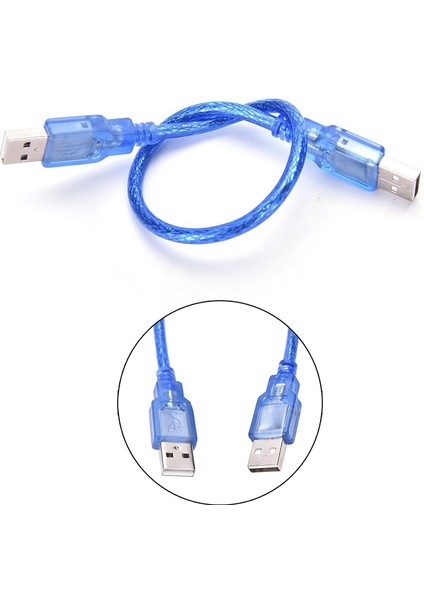 Yeni USB 2.0 A Erkek Am USB 2.0 B Tipi Dişi Uzatma Yazıcı Tel Kablo Usb2.0 Kablosu 0.3 M (Yurt Dışından)